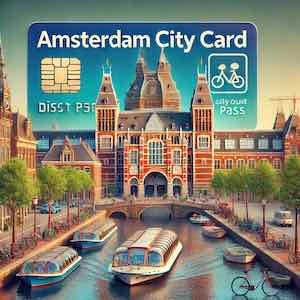 Amsterdam City Card offering discounts and access to museums, tours, and public transport.